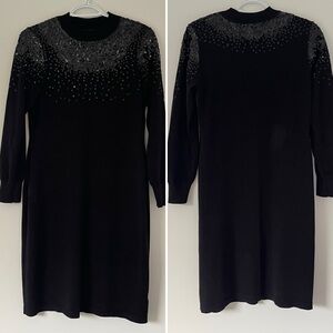 Black Long Sleeve Sequin Dress from Macys